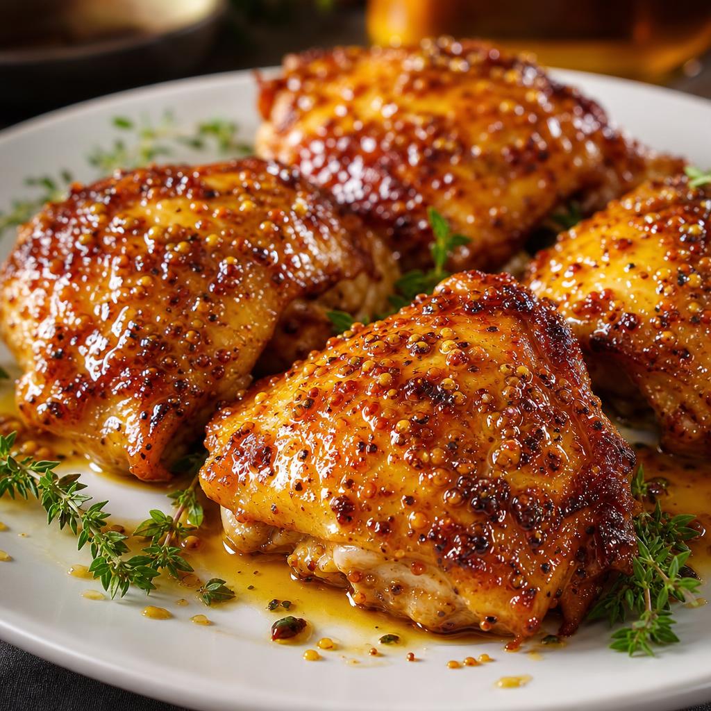 Frango ao Molho Agridoce de Mostarda e Mel